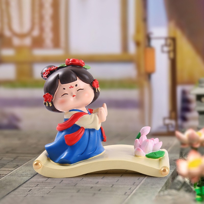 国潮古风唐小环江山如画手机支架懒人追剧神器桌面小摆件节日ZJ80