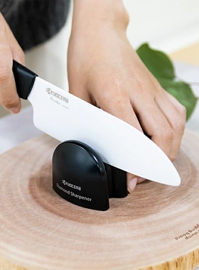 日本制Kyocera京瓷钻石砂轮磨刀石器省时省力不用水锋利陶瓷刀用