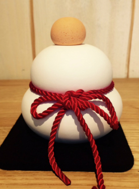 日本硅藻土吸湿摆件大福形状石头