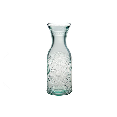 西班牙VSM可口可乐图案玻璃随手杯原玻璃色花瓶水壶 h25.5cm 1L