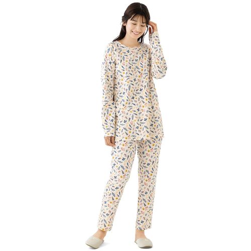 日本代购cecile秋衣式的睡衣家居服穿起来轻松清爽