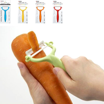 日本代购KYOCERA京瓷陶瓷刀片削皮器持久锋刃锐利不生锈多色新品