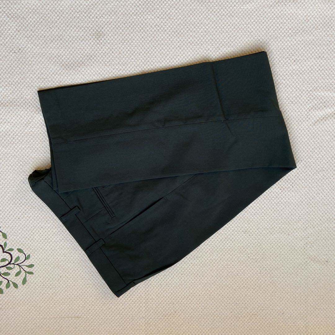 男士工装夏常服长裤墨绿色裤松枝橄榄绿速干薄直筒夏裤西裤带兜