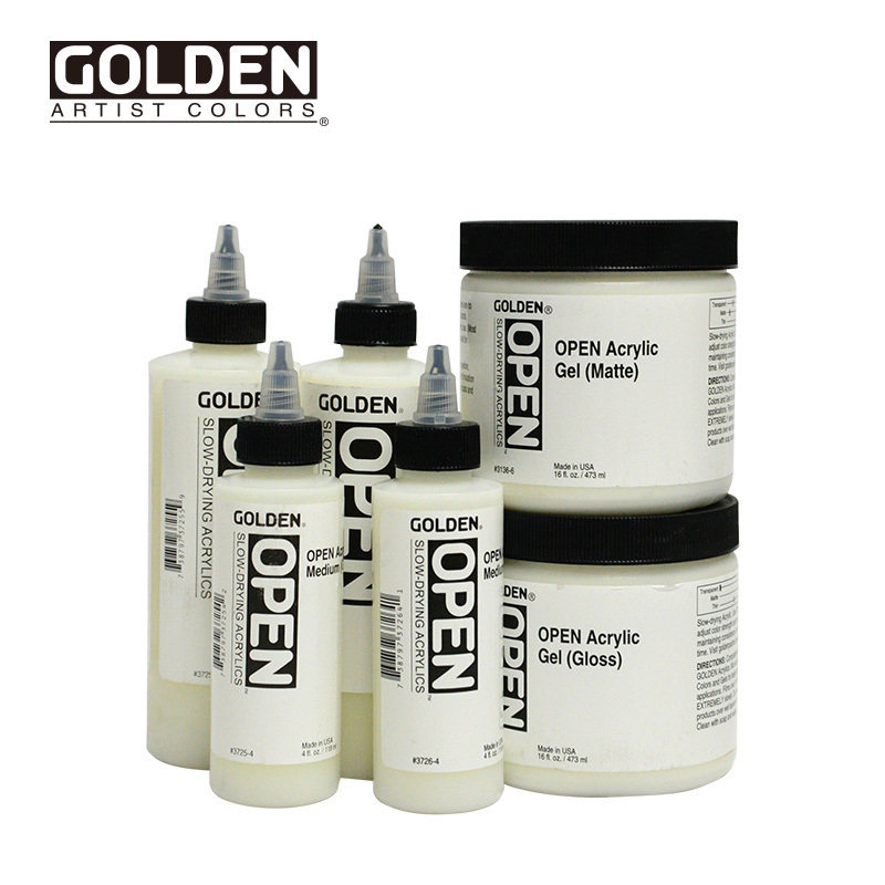 美国进口GOLDEN 高登开放型 丙烯媒介 丙烯稀释剂 凝胶 光泽亚光