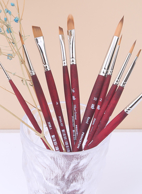 美国普林斯顿princeton水彩笔3950天鹅绒系列绘画勾线铺色细节笔