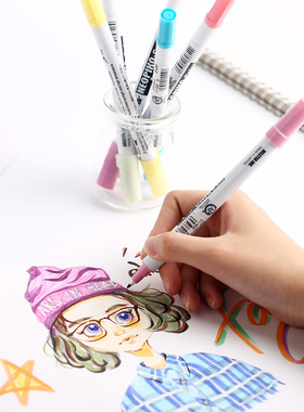 日本进口DELETER灵猫NEOPIKO-color马克笔12/24/36/72色肤色套装