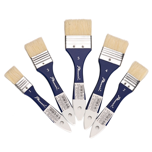 凤凰油画笔刷板刷丙烯水粉水彩颜料初学者画画笔彩绘美术生专用猪鬃尼龙平头毛笔刷子专业墙绘笔底刷排刷套装