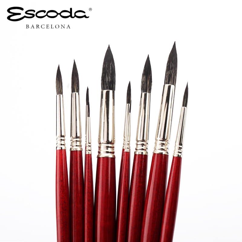 西班牙进口笔水彩画圆峰松鼠