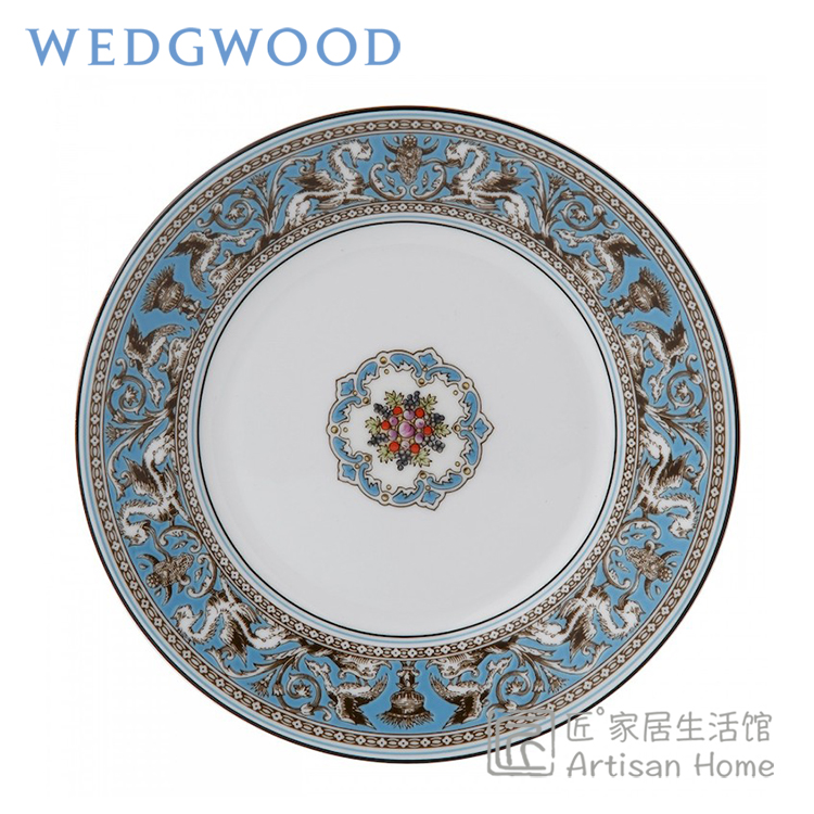 现货英产wedgwood丝绸之路骨瓷西餐盘子20/23/27cm佛罗伦萨西餐具