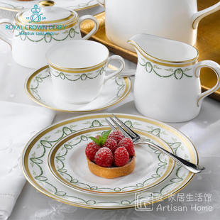 Royal Crown Derby德贝泰坦尼克骨瓷茶杯咖啡杯马克杯西餐盘汤盘