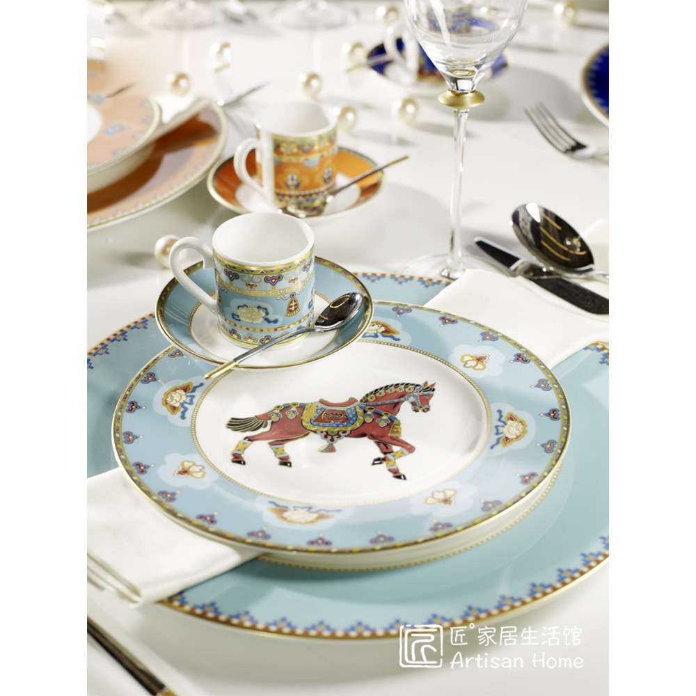 德国唯宝奢华中东骨瓷西餐盘深盘图片
