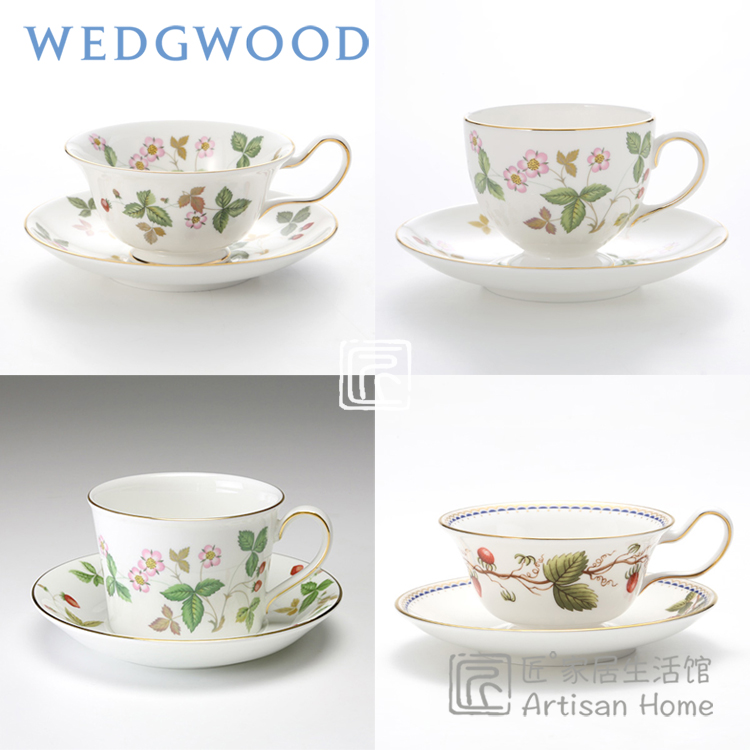 现货英国WEDGWOOD野草莓骨瓷红茶杯经典咖啡杯欧式进口下午茶具-封面