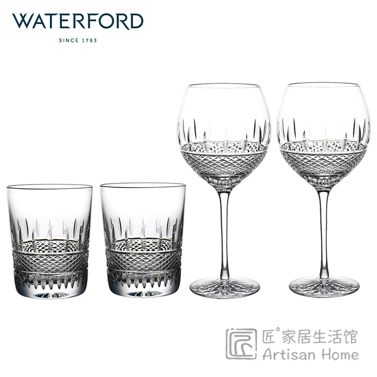 WATERFORD爱尔兰蕾丝水晶红酒杯手工葡萄酒杯进口威士忌酒杯家用-封面