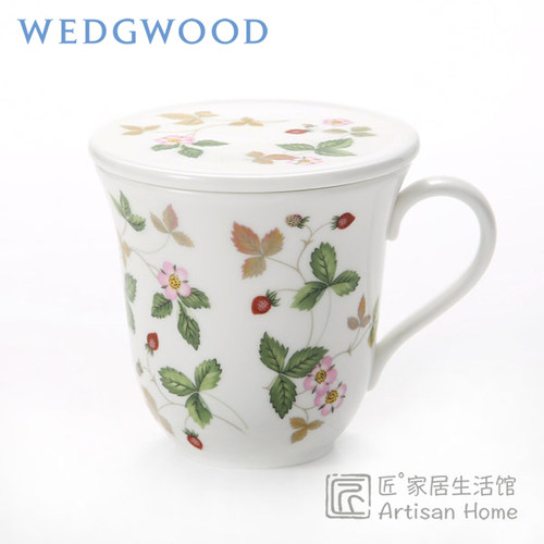 现货英国wedgwood带盖进口马克杯