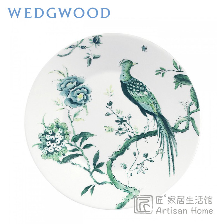 WEDGWOOD白玉凤凰骨瓷西餐盘国风图片
