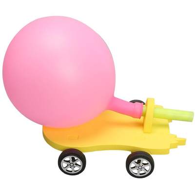 气球反冲力小车儿童科技小制作材料手工作业科学实验创新作品器材