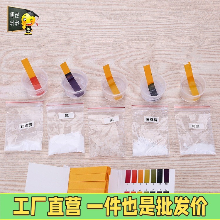 儿童手工制作玩教具小学生科学实验器材科技小发明PH试纸酸硷认知
