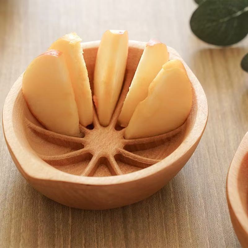 柠檬木盘创意实木果盘家用水果盘子木质模具榉木柠檬碗SD10