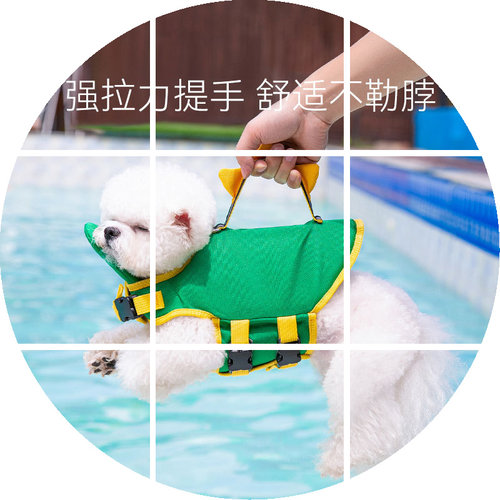 可爱恐龙狗狗救生衣06