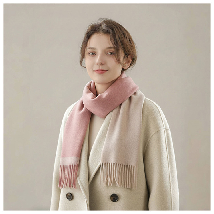 款秋冬男女青年绵羊毛长方形加厚冬季围巾/丝巾/披肩鹿王官方正品