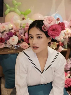 衬衫 欧美马思纯明星白色长袖 刺绣海军领学院风甜美衬衣女百搭上衣