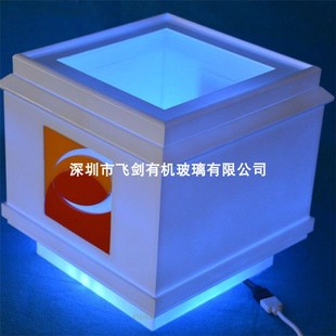 LED灯笼罩工厂定制款 飞剑有机玻璃四方形灯罩亚克力乳白色台式