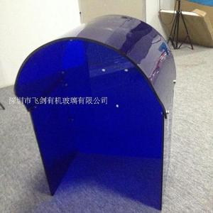 新品厂促门径卡机防雨罩 亚克力透明弧板挡雨罩 有机玻璃电话亭罩
