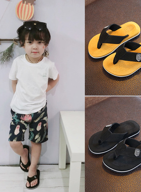 儿童拖鞋男童夏季外穿防滑软底小孩室内可爱人字拖亲子沙滩凉拖鞋