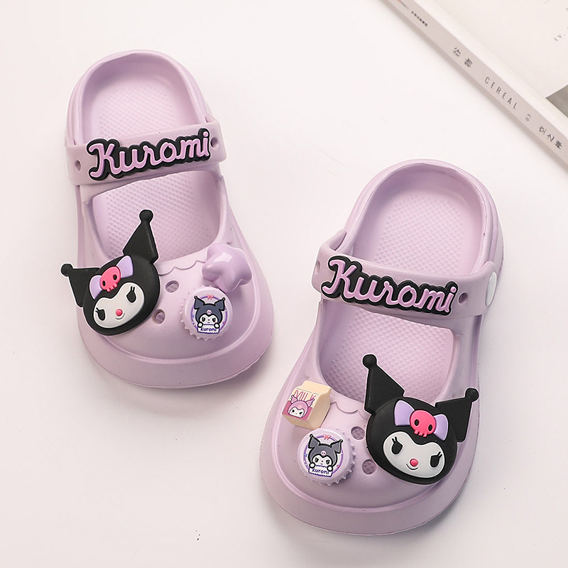 儿童拖鞋女童库洛米公主夏季网红沙滩鞋中大童亲子休闲包头女凉拖,童鞋/婴儿鞋/亲子鞋,儿童棉拖鞋,淘宝优惠券,粉丝福利购,淘宝优惠卷