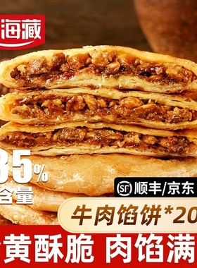 【20片】天海藏酥皮牛肉馅饼500g*4包 金黄酥脆方便速食半成品ZB