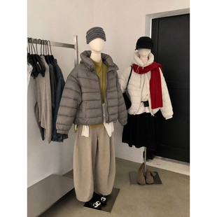 KANO卡农-新连帽韩系拉链设计感加厚保暖棉服外套(不含下装)88795