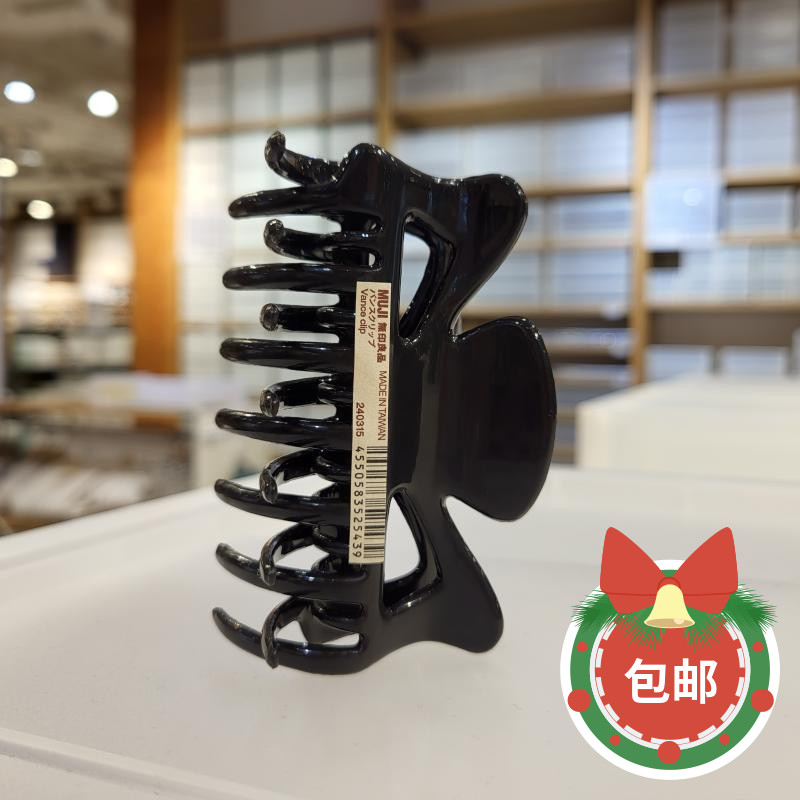 黑色头饰ABS鲨鱼夹纯色学生上学