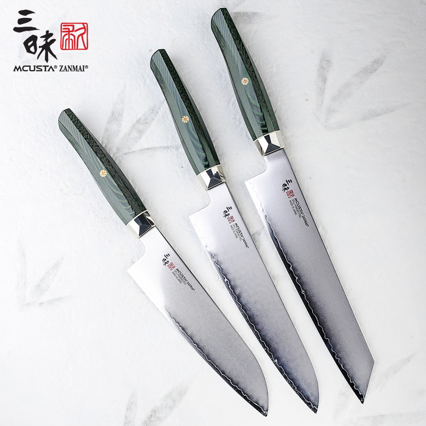 三昧日本原装进口spg2粉末钢切菜刀牛刀主厨刀三德刀厨师刀料理刀