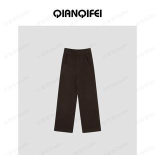81052 气质垂感直筒阔腿休闲裤 新款 1177 蜜蜂欢乐社