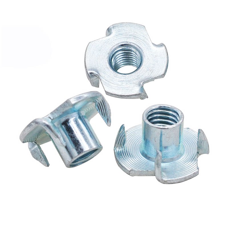 镀锌四爪螺母碳钢带刺螺帽刺母家具螺母镶嵌螺母m4m5m6m8m10