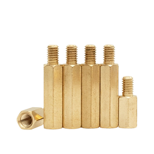 CZ五金六角铜柱M2M3M456单头铜螺柱机箱主板螺丝柱铜柱隔离柱支柱
