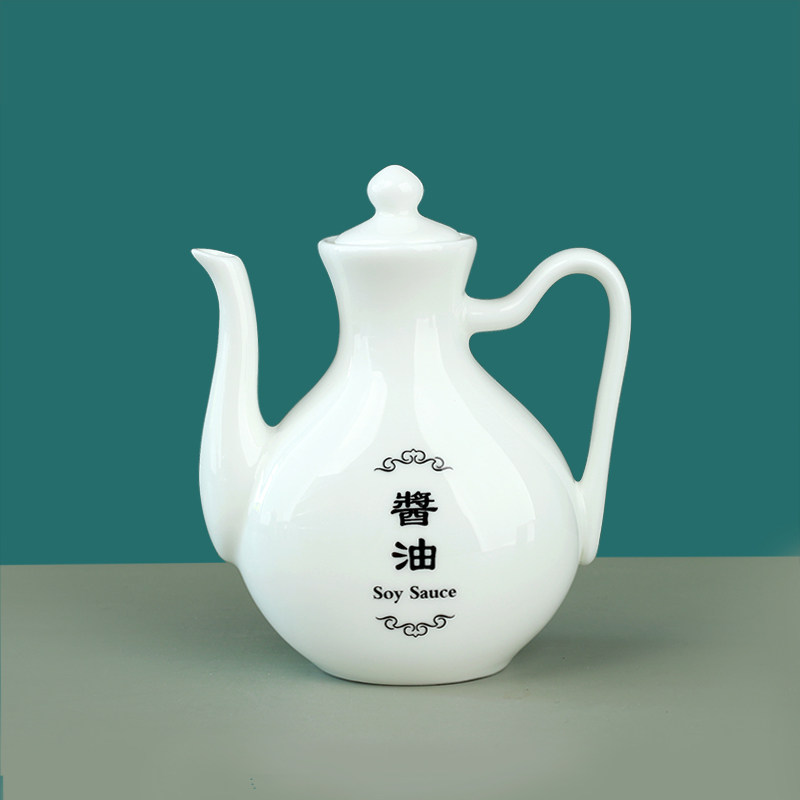 饭店专用150毫升骨瓷酱醋壶调味壶酱油壶小醋壶厂家直供