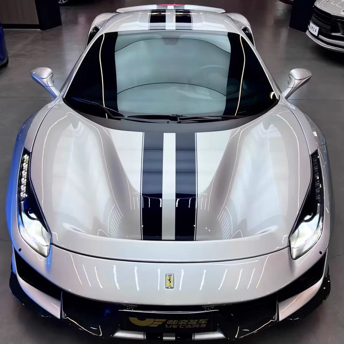 488车贴拉花458个性改装车身引擎盖机盖车身装饰贴法拉利纸