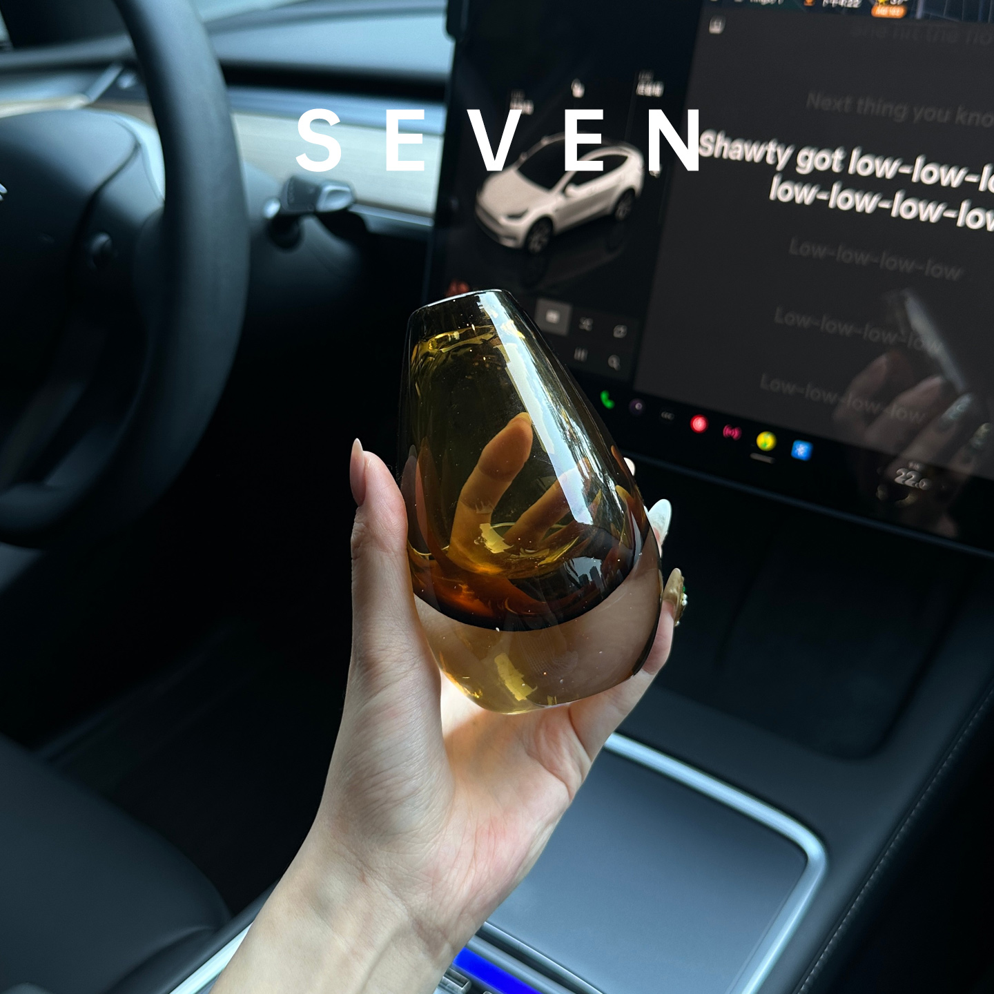 车载花瓶高级感中控台女生