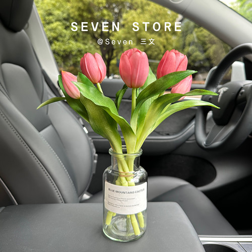 车内花束花瓶摆件车内装饰