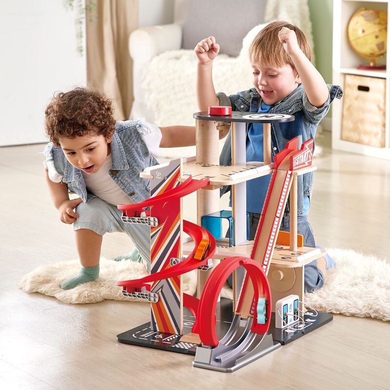 하페 레이싱 회오리 레이싱 입체 트랙 주차장 장난감 세트 플레이 하우스  어린이 모델