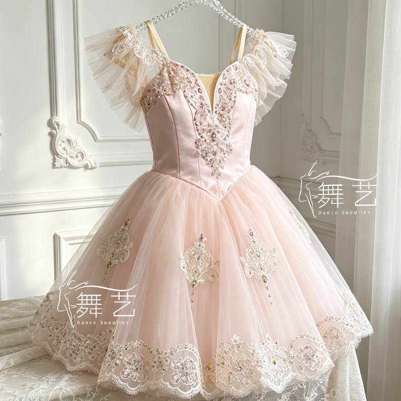 定制款克拉拉奏演出服胡桃夹子天鹅湖芭蕾变奏长裙演出服