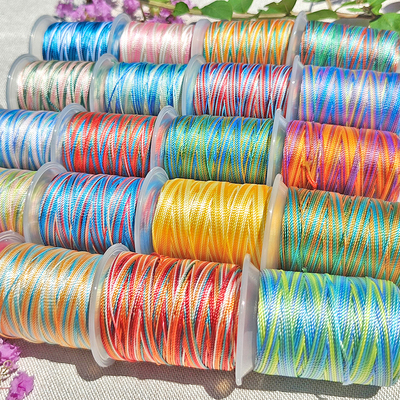 手工龙鳞18股段染股线时光与美