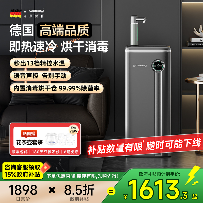 grossag即热消毒茶吧机语音智能