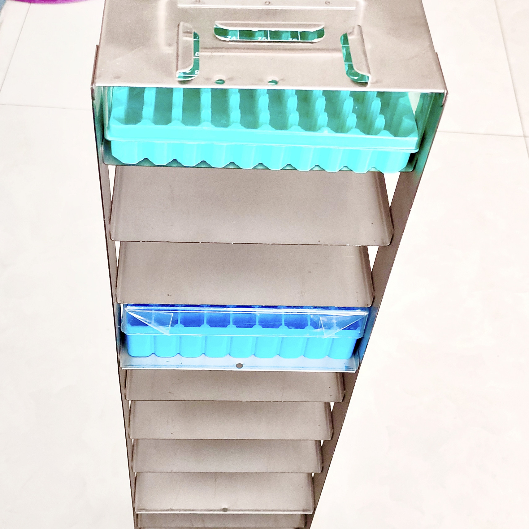 气相液氮罐冻存架提篮低温冰箱手提式10层13层81格100格冻存盒,五金/工具,液氮罐,淘宝优惠券,粉丝福利购,淘宝优惠卷