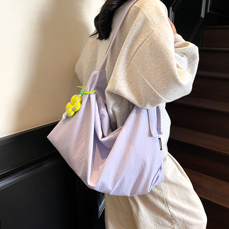 帆布包2026新款大容量包包韩系慵懒风女通勤挎包百搭单肩斜挎布包