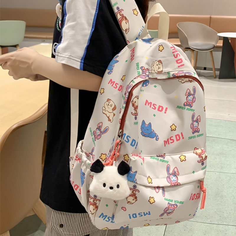 少女心爆棚的小双肩包奶油色系