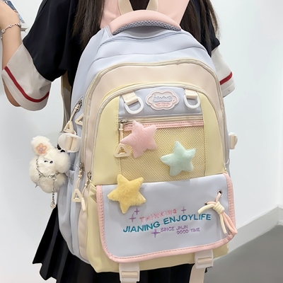 多巴胺色系可爱高颜值书包