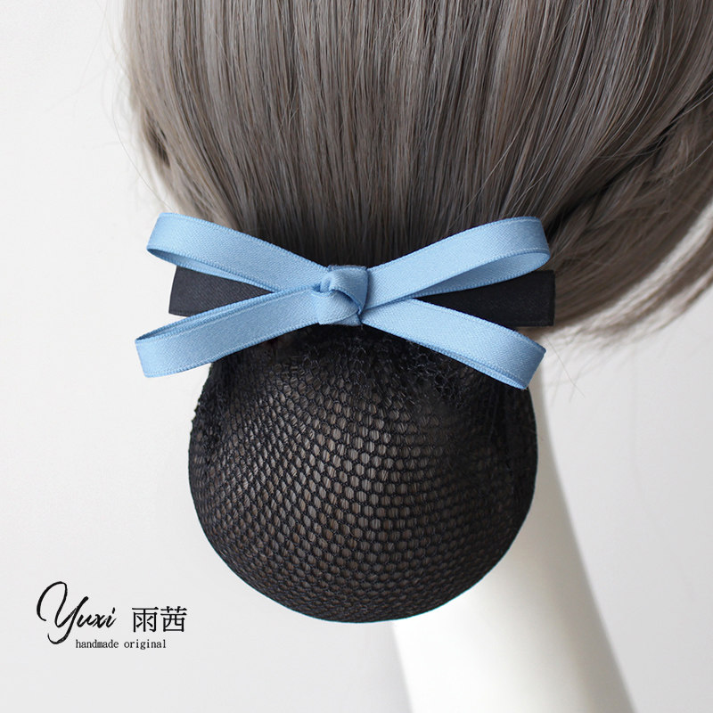 头花女职业护士发网盘头发网兜简约空乘银行酒店工作头饰上班发饰