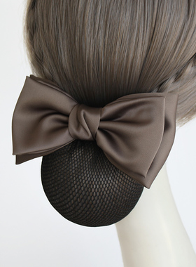 头花女职业护士发网女盘头发网兜空乘2026年新款高级头饰银行发饰